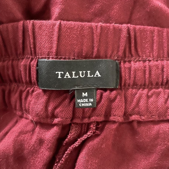 Talula Red Cropped Joggers - Picture 3 of 3